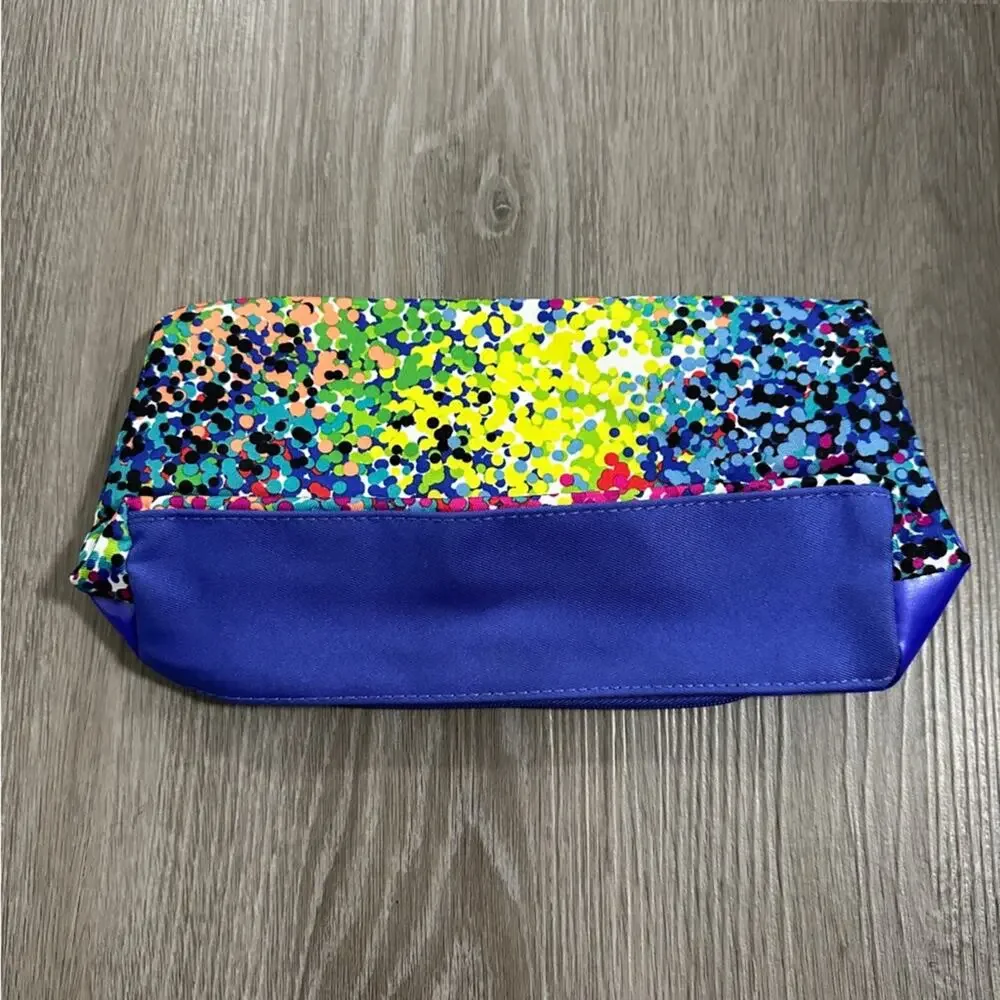 Shoshanna for Elizabeth Arden Multicolor Dot Pattern Makeup‎ Travel Bag Case